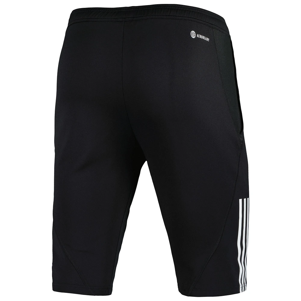 Demi-pantalon d'entraînement sur le terrain adidas Nashville SC 2023 AEROREADY coupe slim pour homme, noir