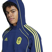 Men's adidas Blue Nashville SC 2025 Travel Pullover Hoodie