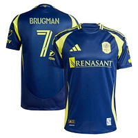 Men's adidas Gastón Brugman Navy Nashville SC 2025 The Heart Of Kit Authentic Player Jersey