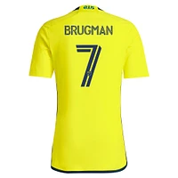 Maillot réplique du joueur adidas Gastón Brugman pour homme, jaune, Nashville SC 2024 The 615 Kit