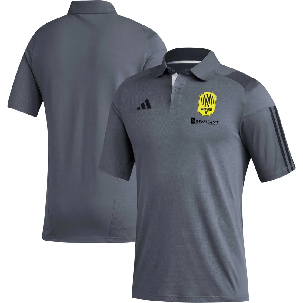 Polo d'entraînement terrain adidas Nashville SC 2023 gris pour homme