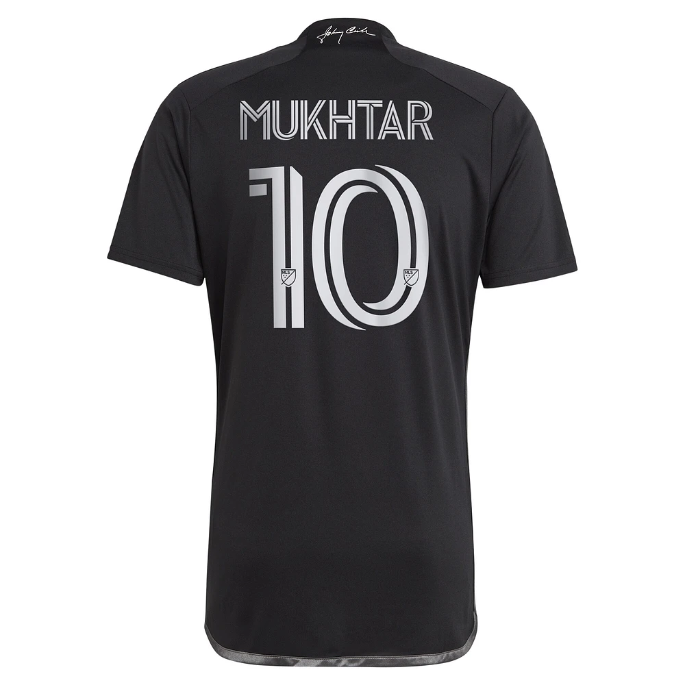 Men's adidas Hany Mukhtar Black Nashville SC 2023 Man Kit Replica Player Jersey