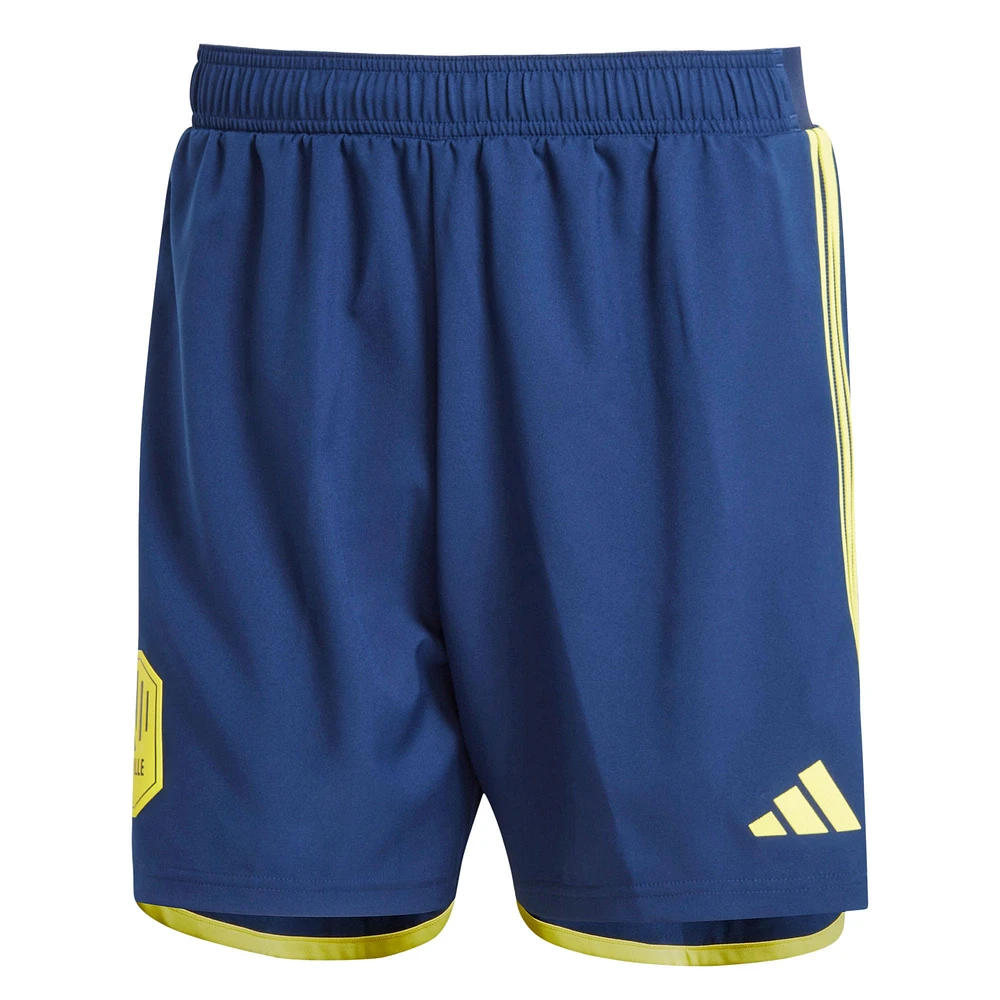 Short adidas bleu marine Nashville SC 2024 Domicile Authentic pour homme