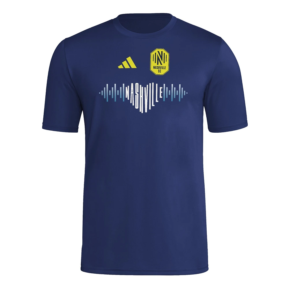 Men's adidas  Navy Nashville SC 2025 Jersey Hook AEROREADY T-Shirt