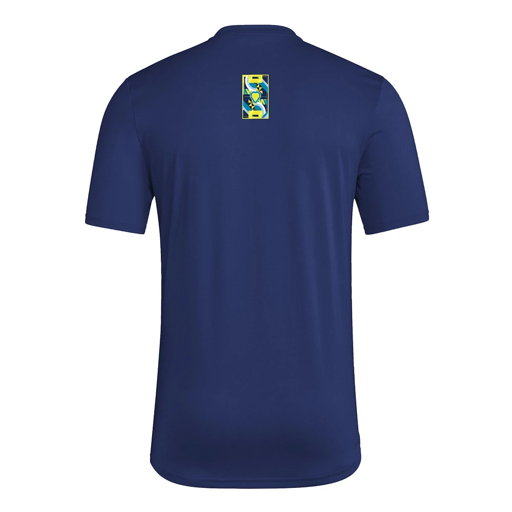 Men's adidas  Navy Nashville SC 2025 Jersey Hook AEROREADY T-Shirt