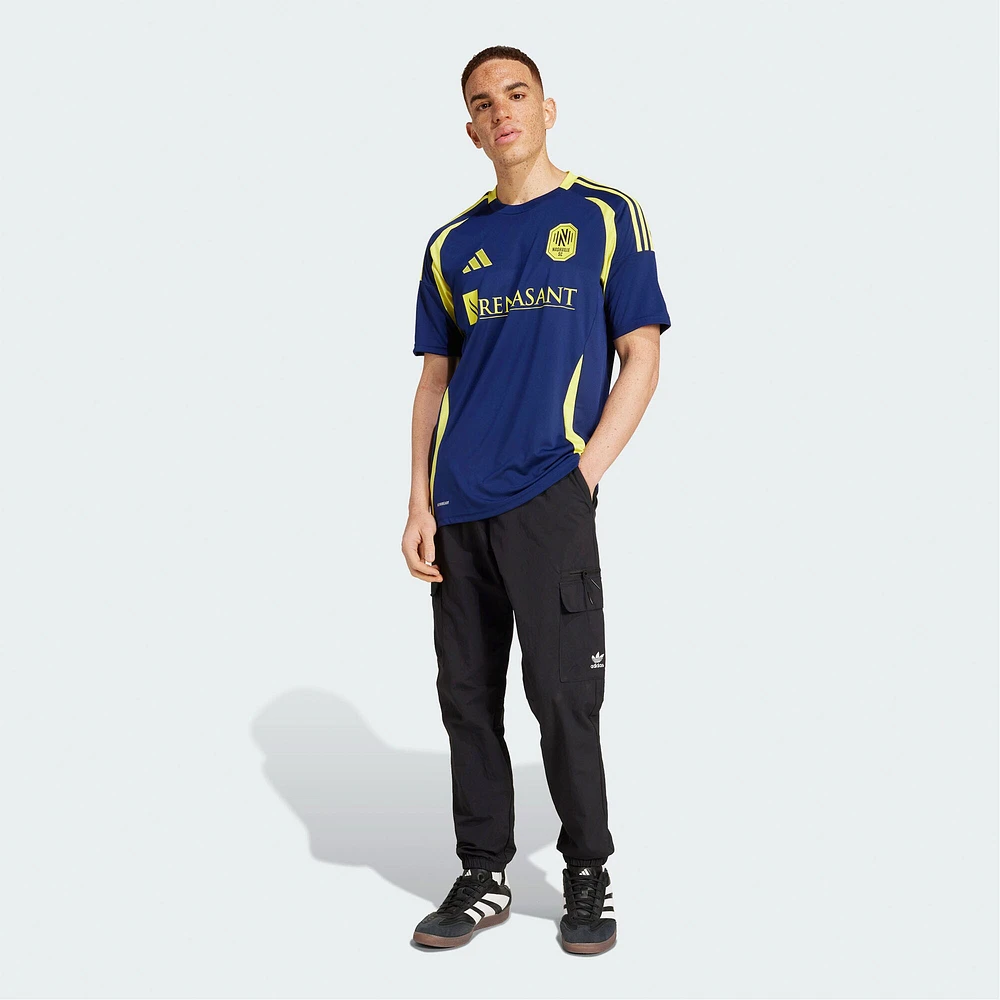 Maillot réplique du kit The Heart of Nashville SC 2025 bleu marine adidas pour homme