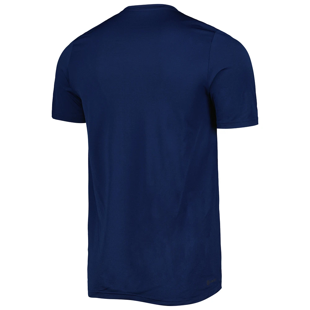 T-shirt adidas Nashville SC Club DNA Performance pour homme bleu marine