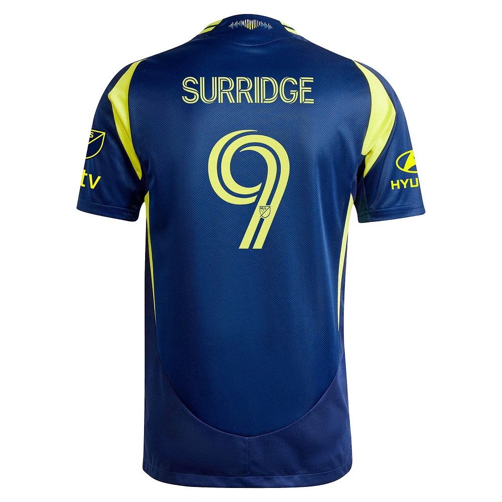 Men's adidas Sam Surridge Navy Nashville SC 2025 The Heart Of Kit Authentic Player Jersey