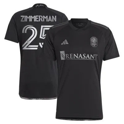 Walker Zimmerman Nashville SC adidas 2023 Man Black Kit Replica Player Jersey