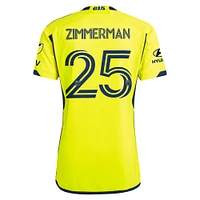 Men's adidas Walker Zimmerman Yellow Nashville SC 2024 The 615 Kit Authentic Player Jersey