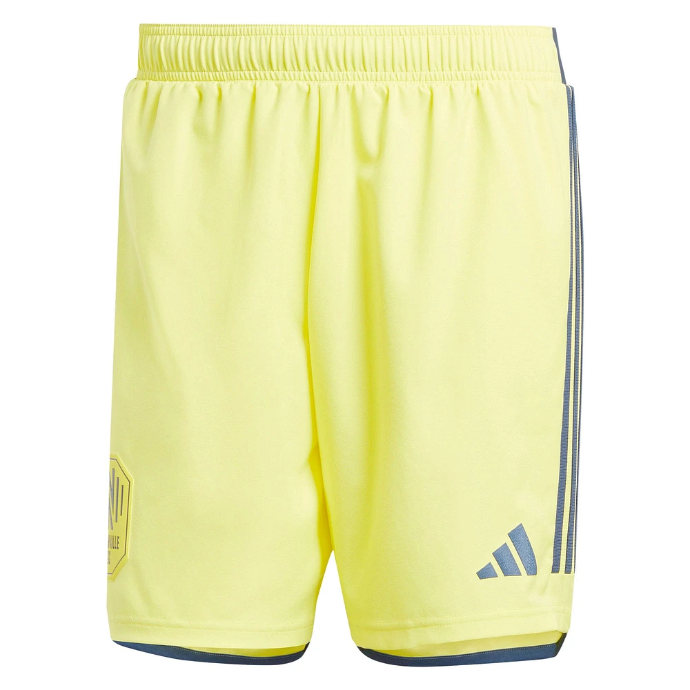 Short adidas Nashville SC 2024 Domicile Authentic pour homme jaune