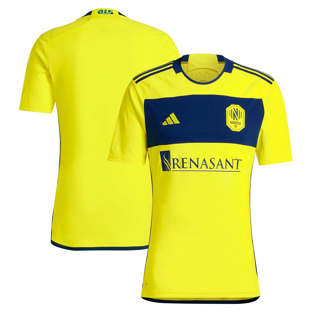 Men's adidas  Yellow Nashville SC 2024 The 615 Kit Replica Jersey