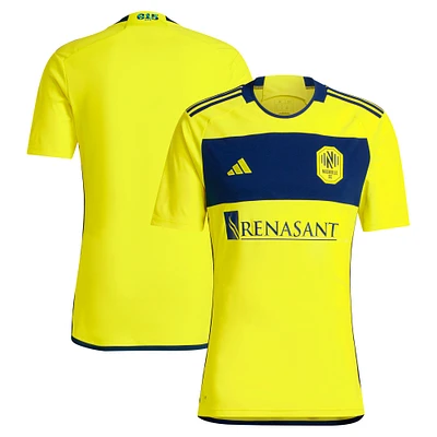 Maillot adidas Nashville SC 2024 The 615 Kit Replica pour homme, jaune