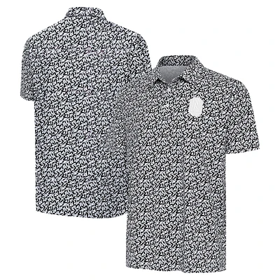 Men's Antigua Gray/Black Nashville SC Seasons Polo