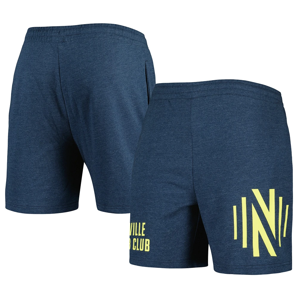 Concepts Sport Heather Navy Short à logos multiples Nashville SC pour homme