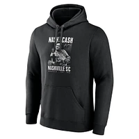 Men's Fanatics Black Nashville SC Johnny Cash Finger Pullover Hoodie