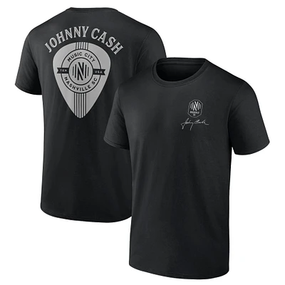 T-shirt noir de marque Fanatics Nashville SC Johnny Cash Music City pour homme