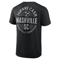 Men's Fanatics Black Nashville SC Johnny Cash Oval T-Shirt