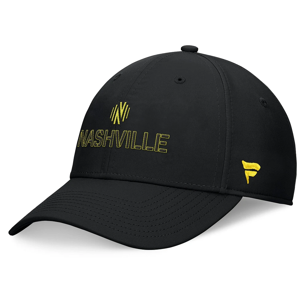 Casquette noire Nashville SC Stealth Flex Fanatics pour homme