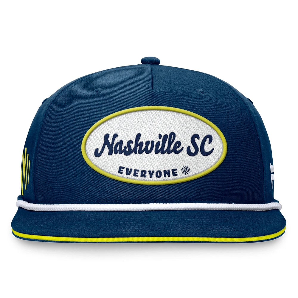 Casquette Snapback Nashville SC Iron Golf Fanatics pour hommes, bleu marine