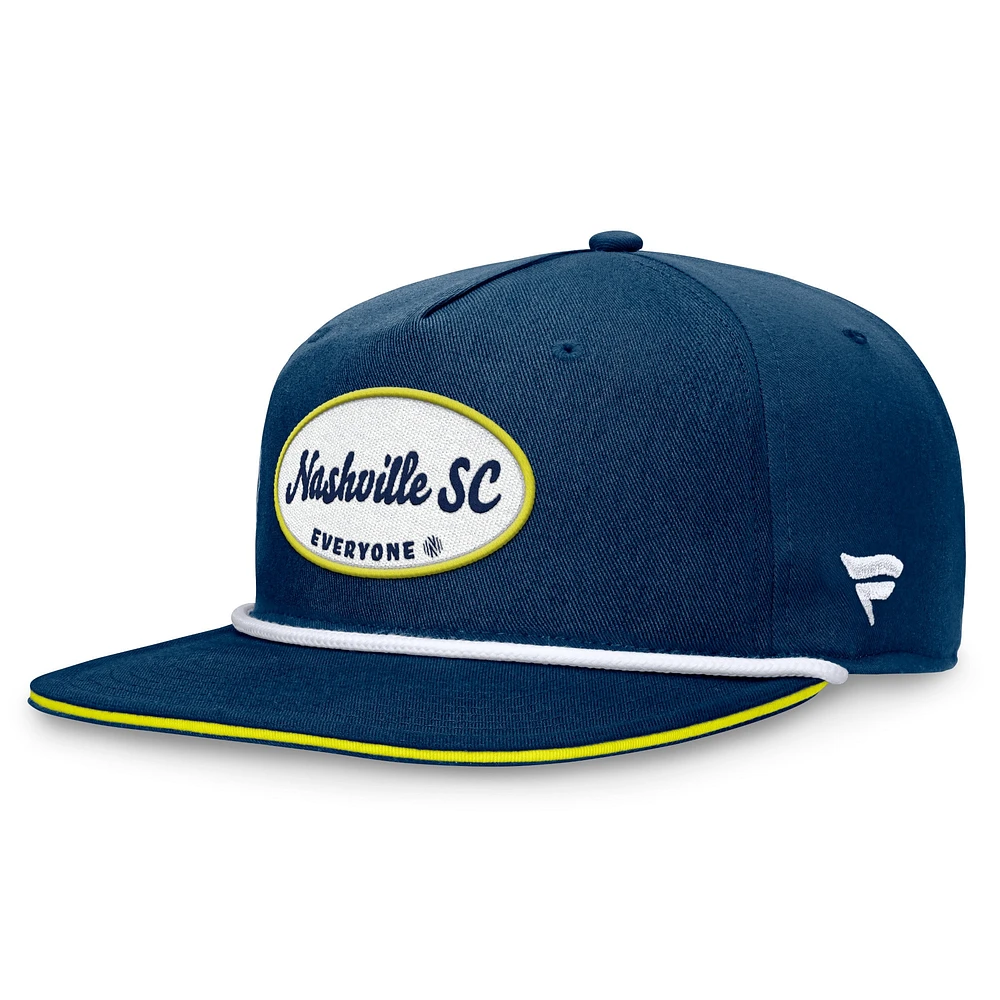 Casquette Snapback Nashville SC Iron Golf Fanatics pour hommes, bleu marine