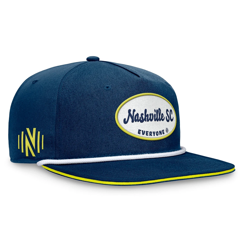 Casquette Snapback Nashville SC Iron Golf Fanatics pour hommes, bleu marine