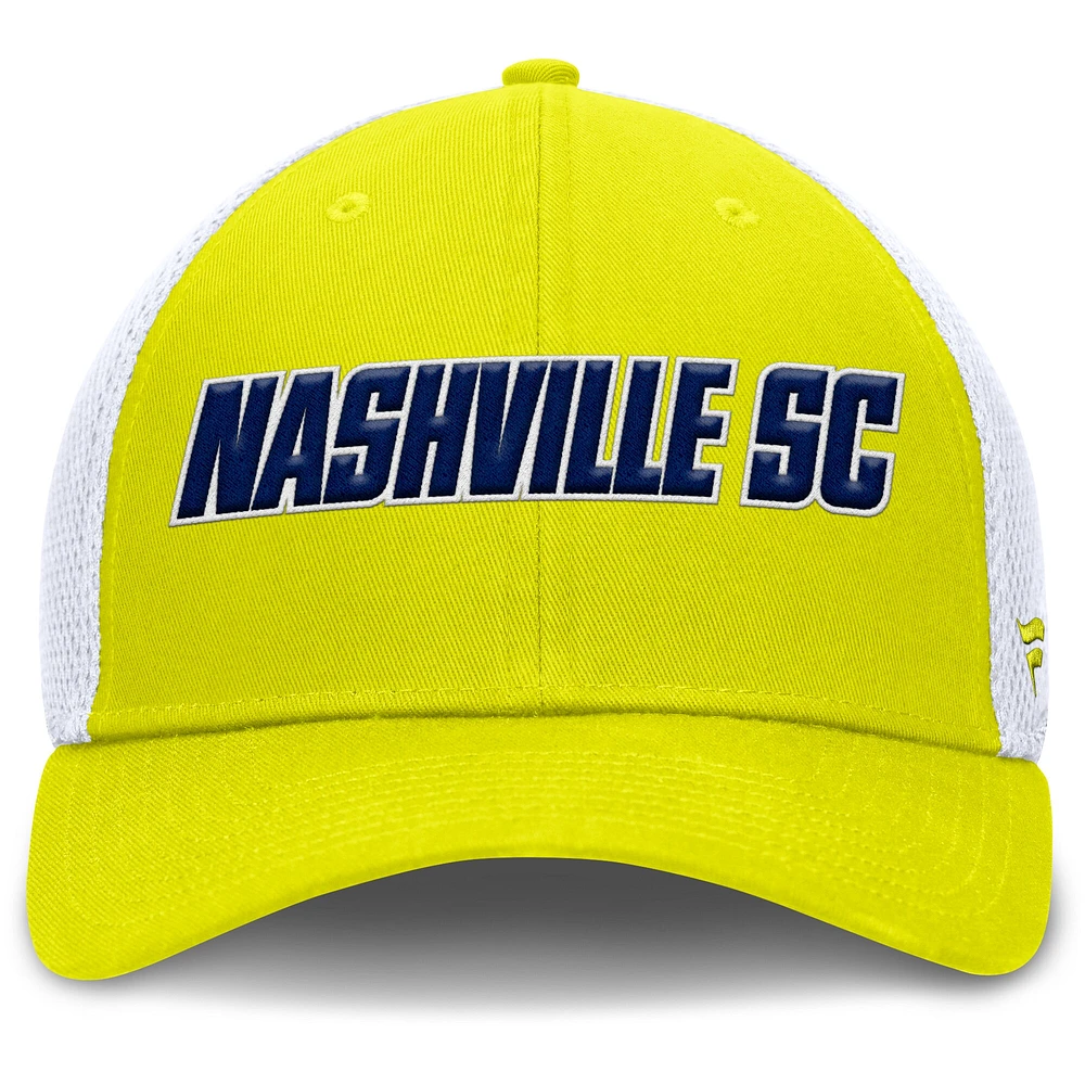 Casquette Flex jaune Nashville SC Rocket pour homme Fanatics