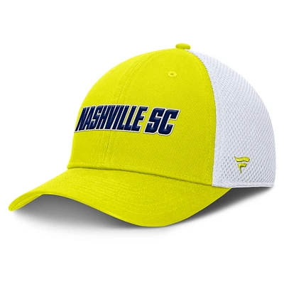 Casquette Flex jaune Nashville SC Rocket pour homme Fanatics