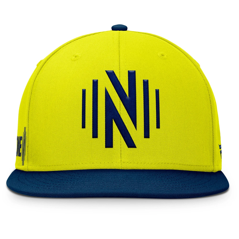 Men's Fanatics Yellow Nashville SC Sitter Snapback Hat
