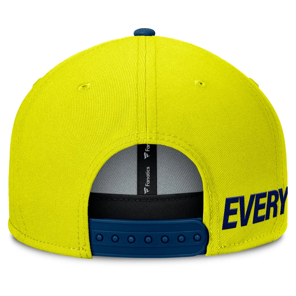 Men's Fanatics Yellow Nashville SC Sitter Snapback Hat