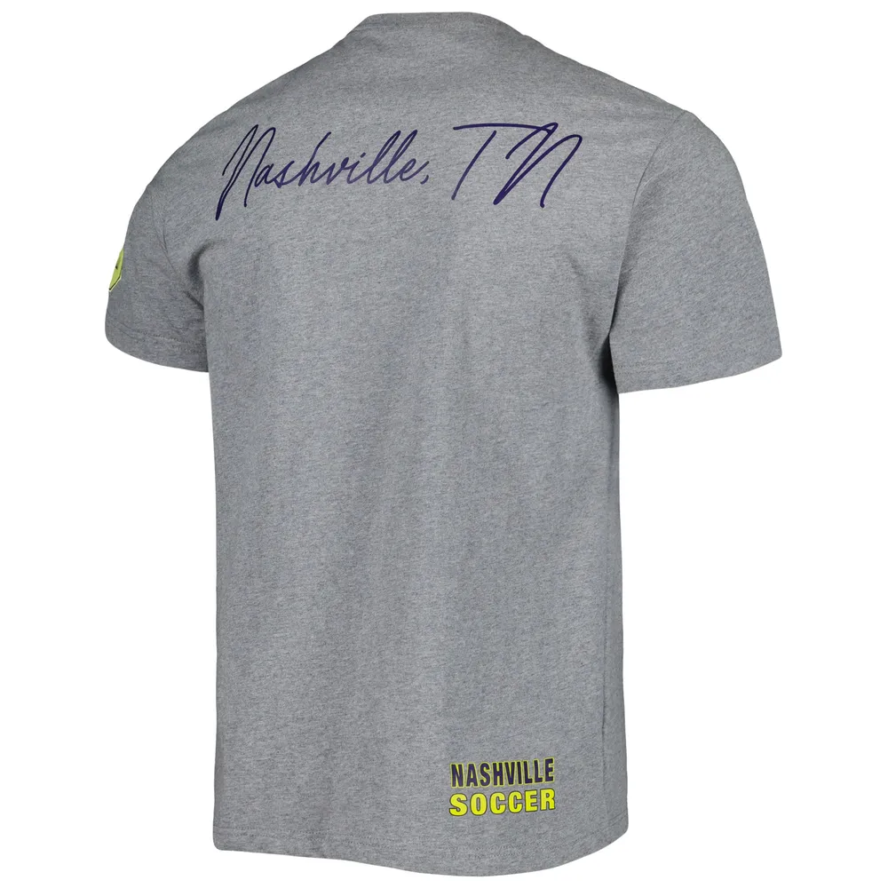 T-shirt gris Mitchell & Ness Nashville SC City pour hommes