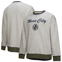 Men's Mitchell & Ness  Heather Gray Nashville SC 2025 Jersey Hook Fleece Pullover Sweatshirt
