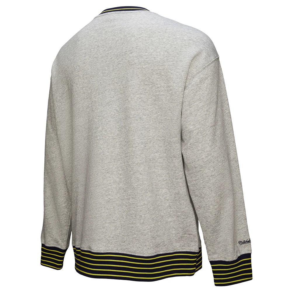 Men's Mitchell & Ness  Heather Gray Nashville SC 2025 Jersey Hook Fleece Pullover Sweatshirt