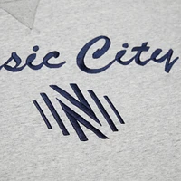 Men's Mitchell & Ness  Heather Gray Nashville SC 2025 Jersey Hook Fleece Pullover Sweatshirt