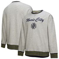 Men's Mitchell & Ness  Heather Gray Nashville SC 2025 Jersey Hook Fleece Pullover Sweatshirt