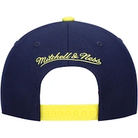 Mitchell & Ness Navy Nashville SC Team Script 2.0 Stretch Snapback Casquette pour homme