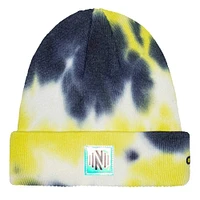 Bonnet en tricot à revers tie-dye psychédélique Nashville SC pour hommes