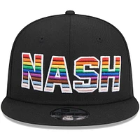 Men's New Era Black Nashville SC Pride 9FIFTY Snapback Hat