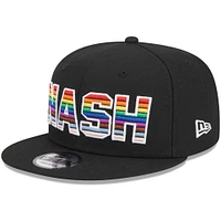 Men's New Era Black Nashville SC Pride 9FIFTY Snapback Hat