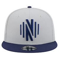 Men's New Era Gray Nashville SC Color Pack Two-Tone 9FIFTY Snapback Hat