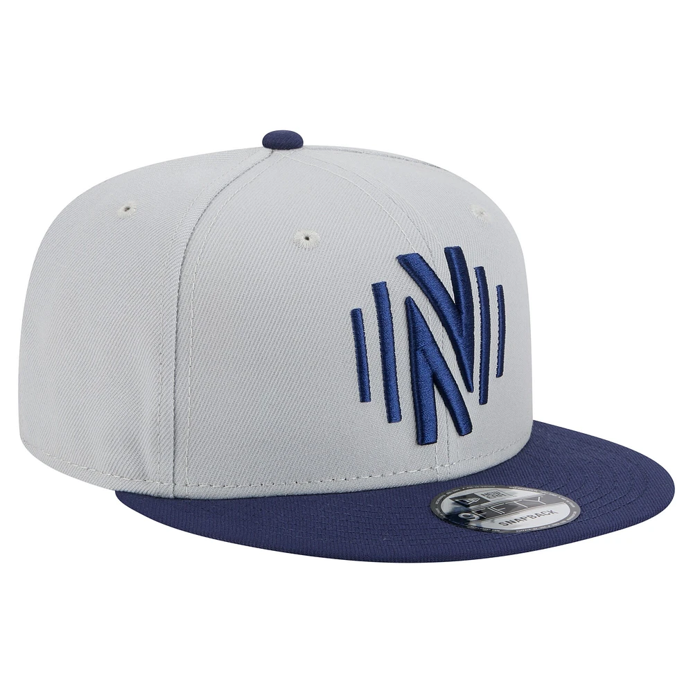 Men's New Era Gray Nashville SC Color Pack Two-Tone 9FIFTY Snapback Hat