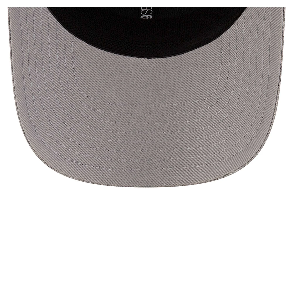 Casquette ajustable 9SEVENTY Nashville SC Heather Patch de New Era pour homme, gris chiné