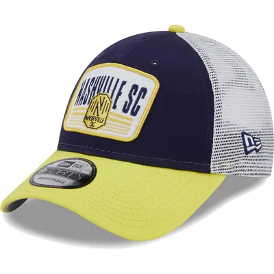 Nashville SC New Era Patch 9FORTY Trucker Snapback Hat - Navy/Gold