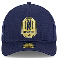 Men's New Era Navy Nashville SC 2025 Jersey Hook 9FORTY M-Crown Adjustable Hat