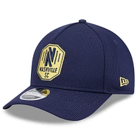 Men's New Era Navy Nashville SC 2025 Jersey Hook 9FORTY M-Crown Adjustable Hat