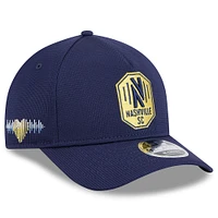 Men's New Era Navy Nashville SC 2025 Jersey Hook 9FORTY M-Crown Adjustable Hat