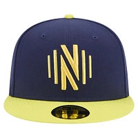 Casquette ajustée Nashville SC 2025 Kickoff 59FIFTY bleu marine pour homme de New Era