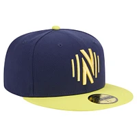 Casquette ajustée Nashville SC 2025 Kickoff 59FIFTY bleu marine pour homme de New Era