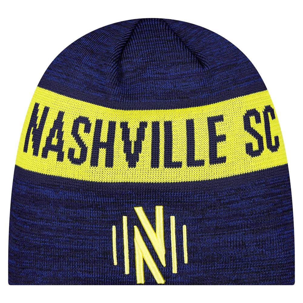 Men's New Era Navy Nashville SC 2025 Kickoff Beanie