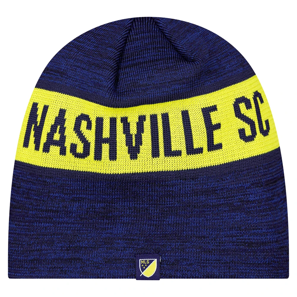 Men's New Era Navy Nashville SC 2025 Kickoff Beanie